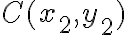 C(x_2,y_2)