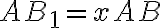 AB_{1} = xAB