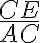\frac{CE}{AC}