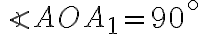 \angle AOA_{1}=90^\circ