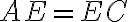 AE=EC