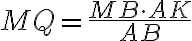 MQ = \dfrac{MB \cdot AK}{AB}