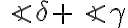 \angle{\delta}+\angle{\gamma}