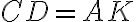 CD=AK