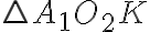 \triangle{A_1O_2K}