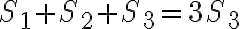 S_{1}+S_{2}+S_{3}=3S_{3}