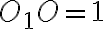 O_1O = 1
