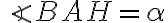 \angle BAH = \alpha 