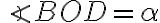 \angle{BOD}=\alpha