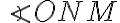 \angle ONM
