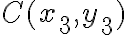 C(x_3,y_3)