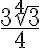 \dfrac{3\sqrt[4]{3}}{4}