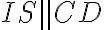 IS \parallel CD IS \parallel CD