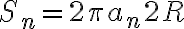 S_n = 2 \pi a_n 2 R