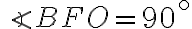 \angle{BFO}=90^\circ