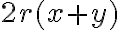 2r(x+y)