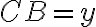 CB = y