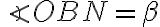 \angle{OBN}=\beta