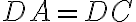 DA=DC