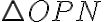 \triangle OPN