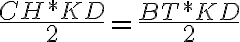 \frac{CH*KD}{2}=\frac{BT*KD}{2}