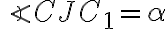 \angle CJC_1 =\alpha