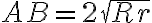 AB=2\sqrt{Rr}