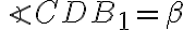\angle CDB_{1}=\beta