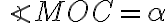 \angle{MOC}=\alpha
