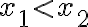 x_1\lt x_2