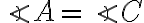 \angle A = \angle C