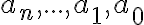 a_n,...,a_1,a_0