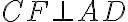 CF \perp AD