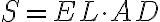 S=EL\cdot{AD}