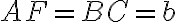 AF=BC=b