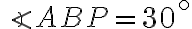 \angle ABP = 30^{\circ}