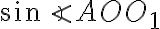 \sin\angle AOO_1