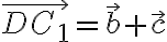 \vec{D C_1} = \vec{b} + \vec{c}