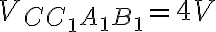 V_{CC_1A_1B_1} =4 V