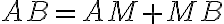 AB=AM+MB