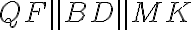 QF \parallel BD\parallel MK