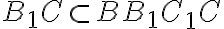 B_{1}C \subset BB_{1}C_{1}C