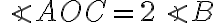 \angle AOC=2\angle B