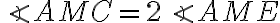 \angle AMC = 2\angle AME
