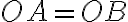 OA=OB