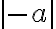 |-a|