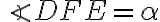 \angle DFE =\alpha