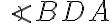 \angle{BDA}