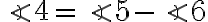 \angle 4 = \angle 5 - \angle 6
