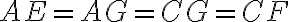 AE=AG=CG=CF